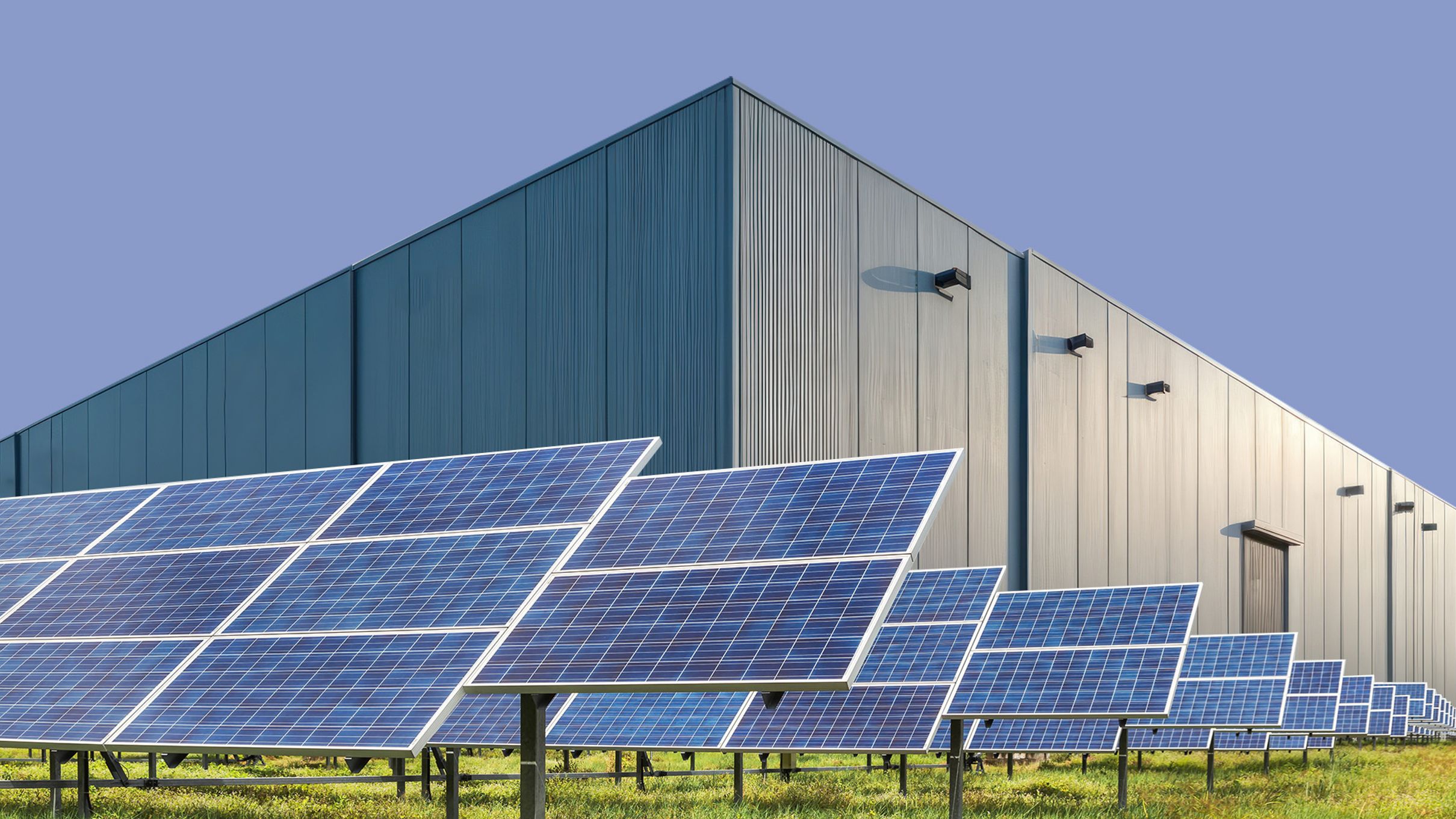 Commercial solar installation